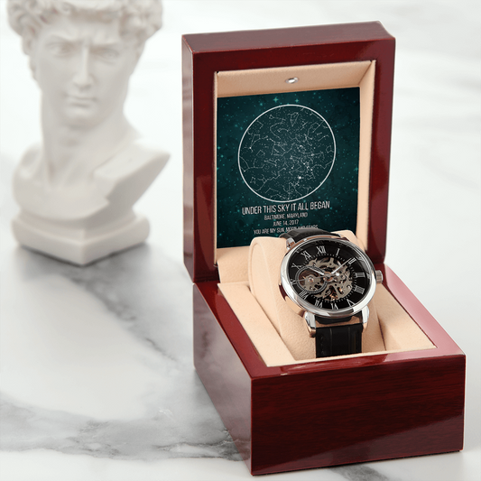 Anniversary Gift For Him - Openwork Watch
