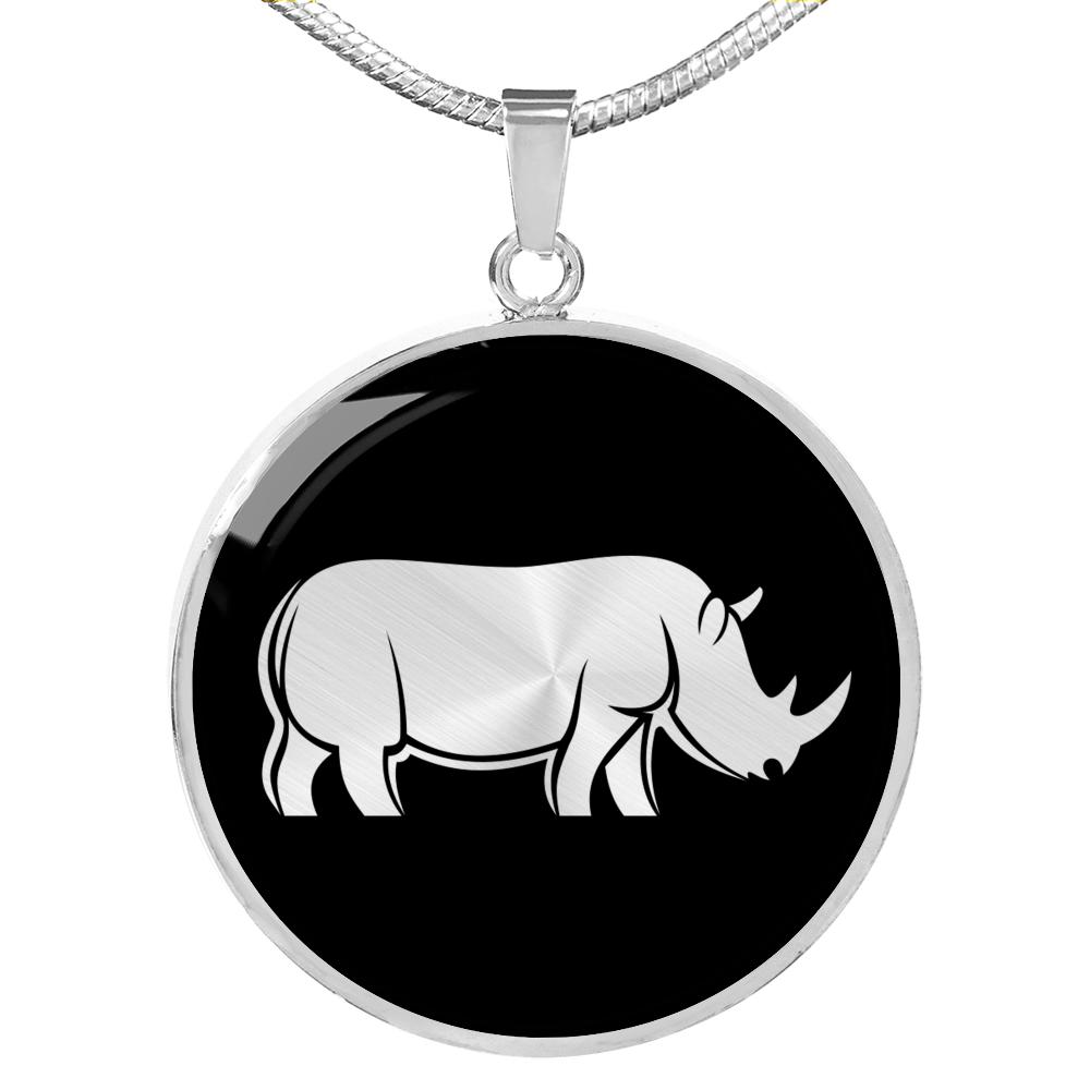 Rhinoceros Necklace - Rhinoceros Gift