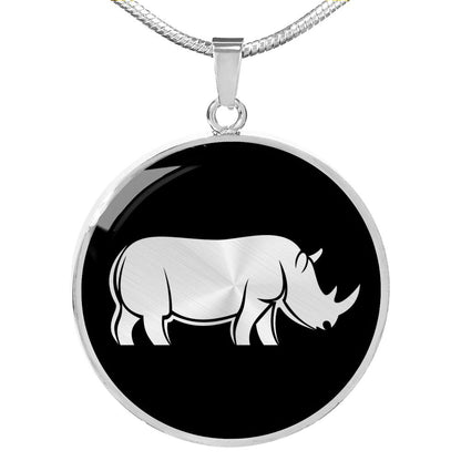 Rhinoceros Necklace - Rhinoceros Gift