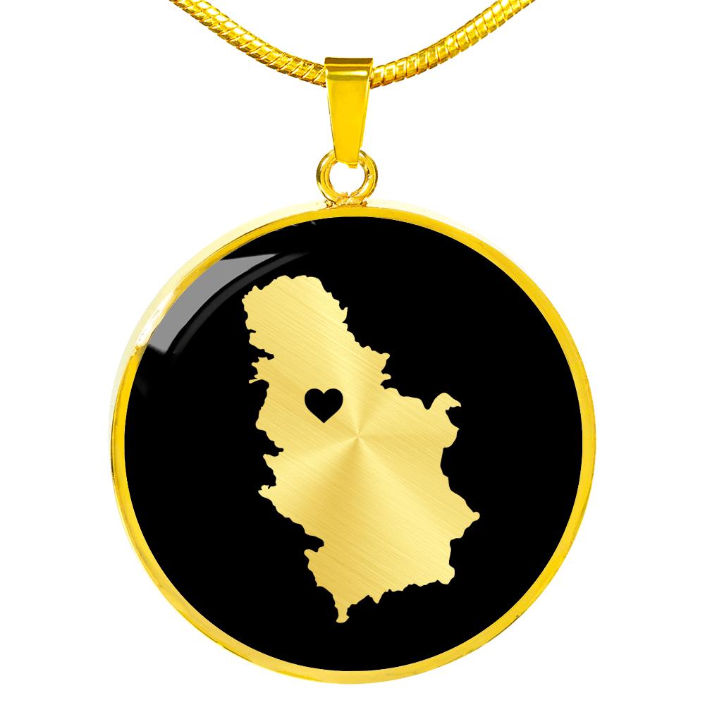 Serbia Necklace - Serbia Gift