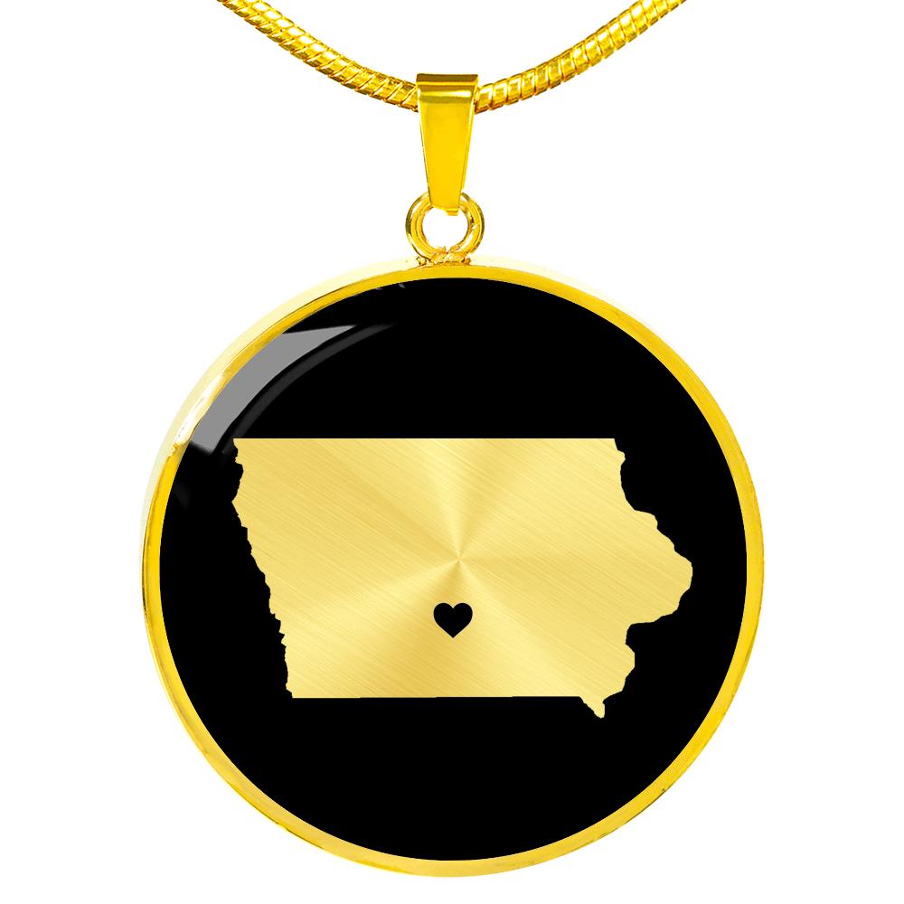 Iowa Necklace - Iowa Gift