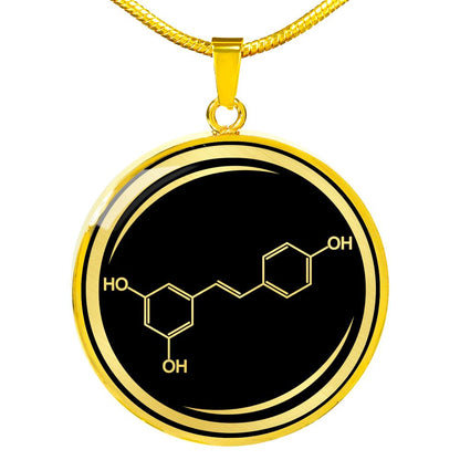 Resveratrol Molecule Necklace - Wine Lover Gift