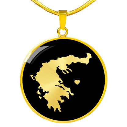 Greece Necklace - Greece Gift