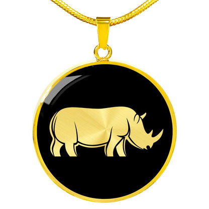 Rhinoceros Necklace - Rhinoceros Gift