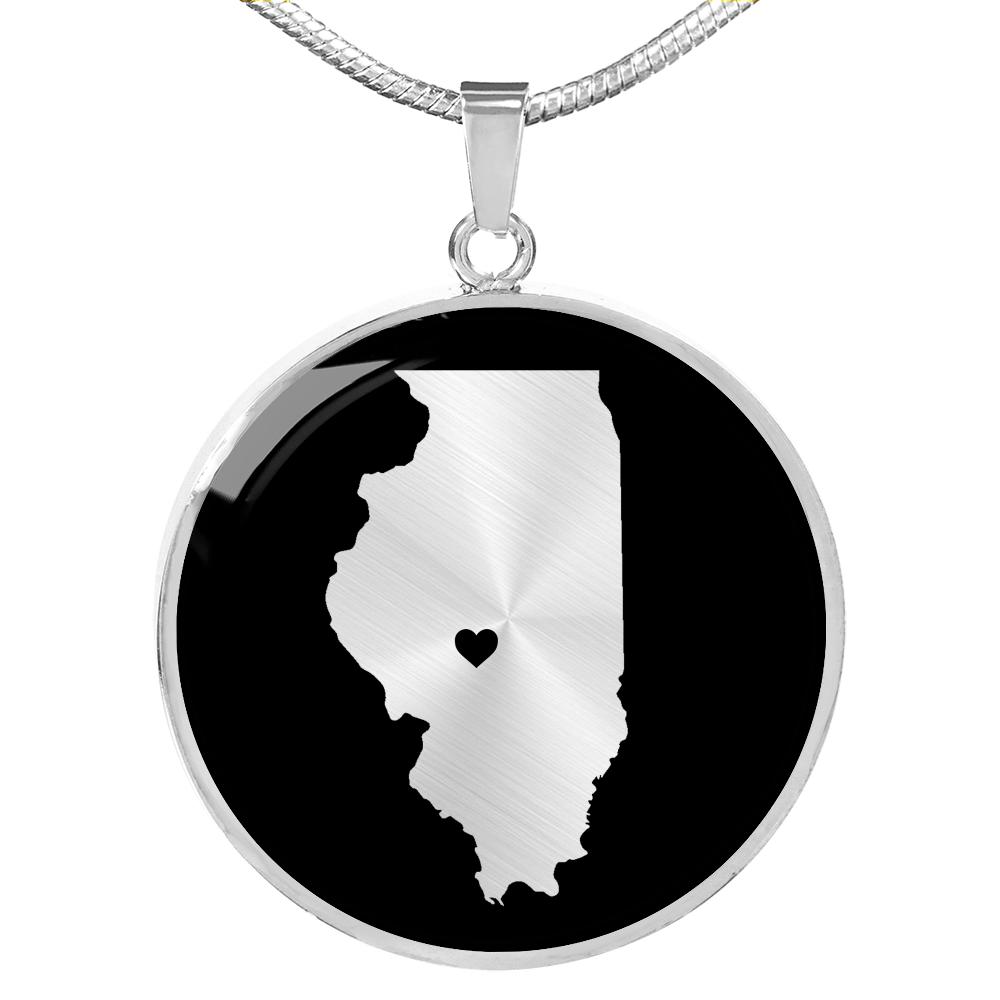 Illinois Necklace - Illinois Gift