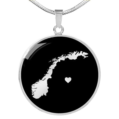 Norway Necklace - Norway Gift